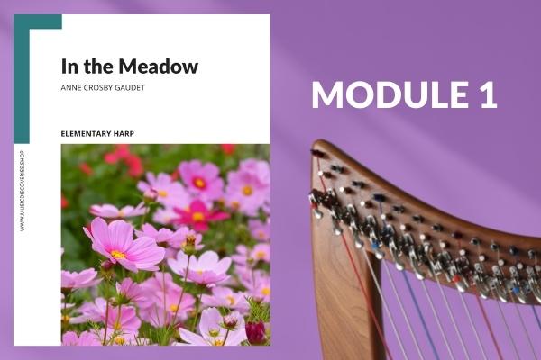 In the Meadow, beginner harp solo