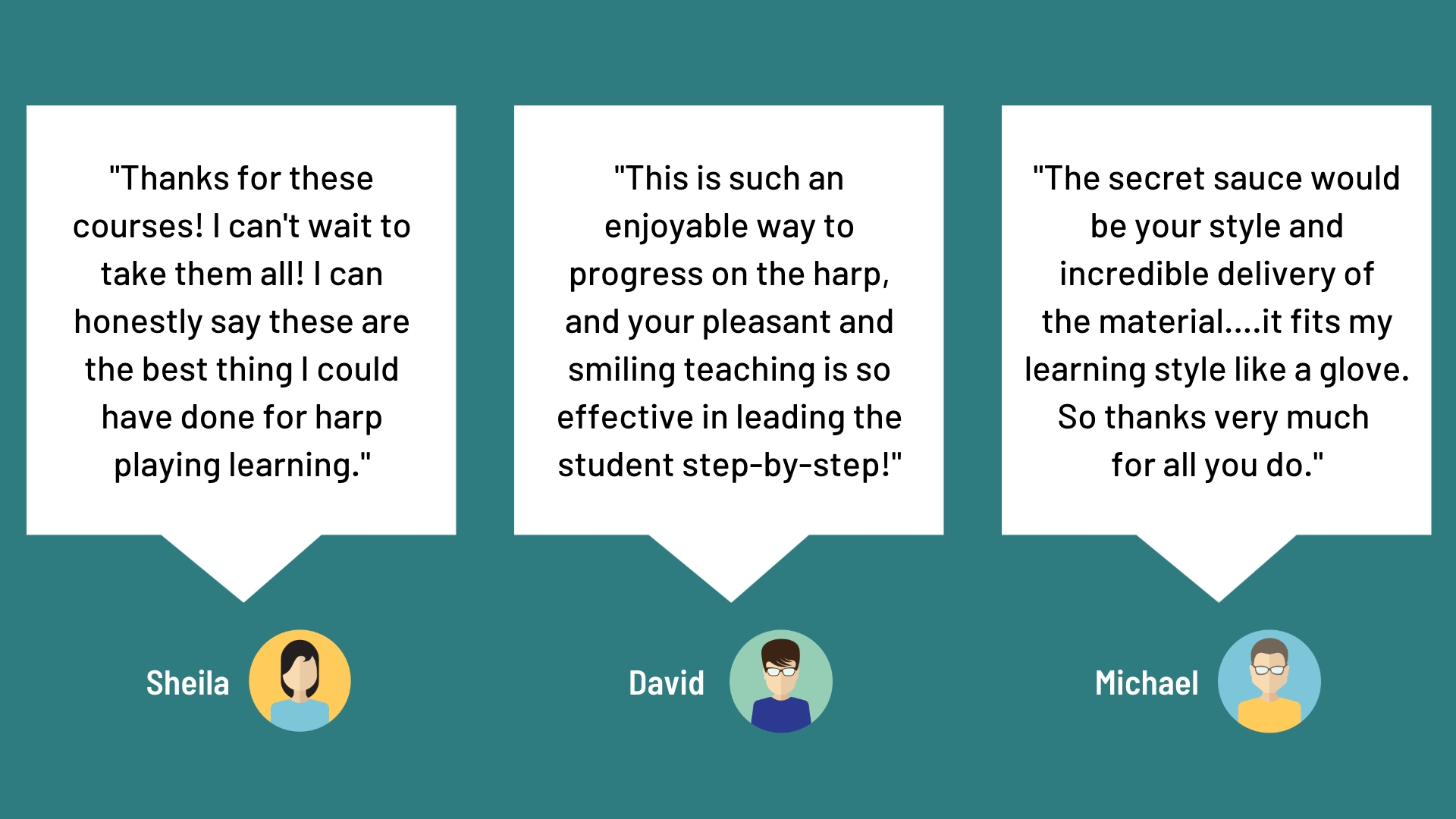 Customer testimonials