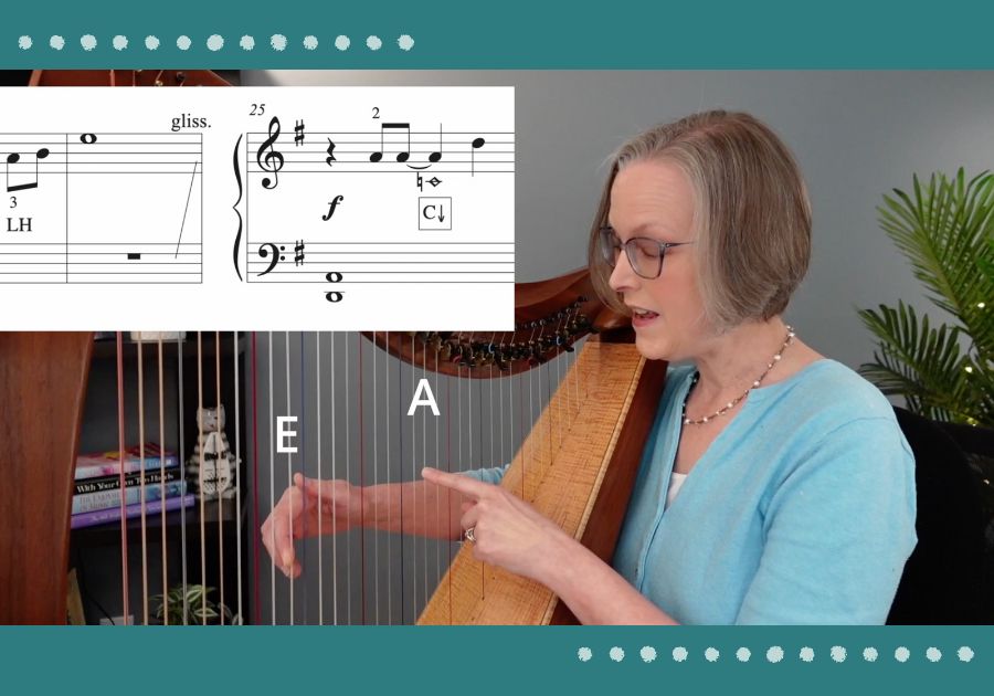 Let It Go, harp video course sample